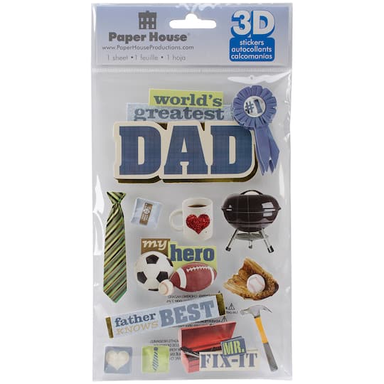 Paper House&#xAE; Dad 3D Stickers